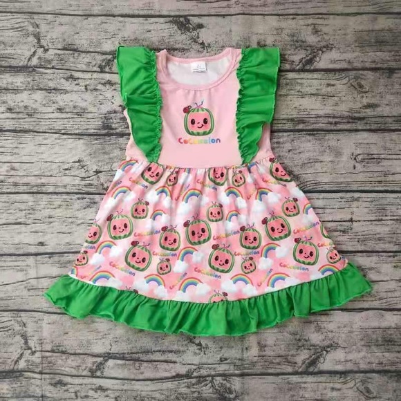 Cocomelon Cute ruffle print dress - Picture 1 of 5